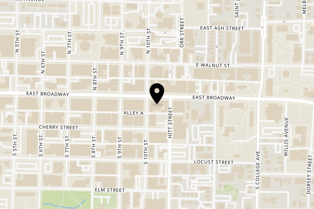 Map showing the location of Sava on 1010 E Broadway Ste 102 in Columbia